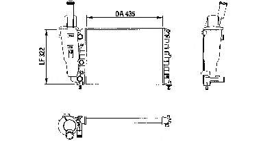 730976 VALEO radiador de esfriamento de motor