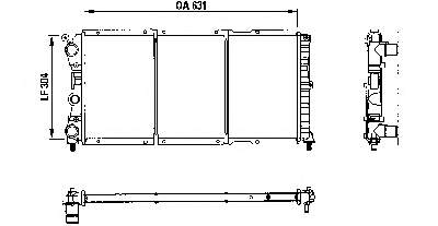 71736188 Fiat/Alfa/Lancia radiador de esfriamento de motor