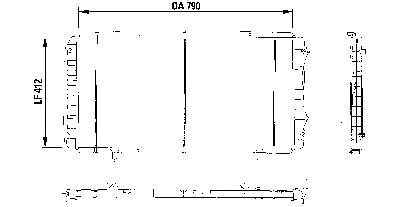 1301P6 Peugeot/Citroen radiador de esfriamento de motor