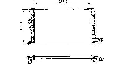 731009 VALEO radiador de esfriamento de motor