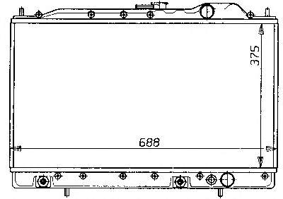 731054 VALEO radiador de esfriamento de motor