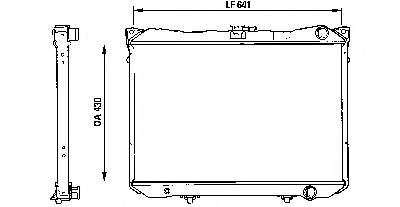 731085 VALEO radiador de esfriamento de motor