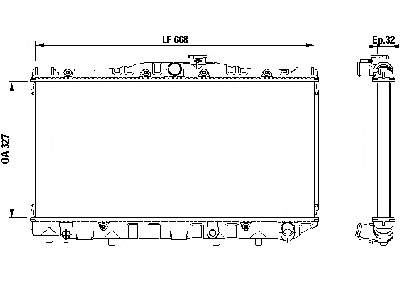 731095 VALEO radiador de esfriamento de motor