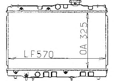 731105 VALEO radiador de esfriamento de motor