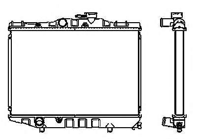 1640055030 Toyota radiador de esfriamento de motor