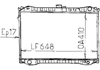 Радиатор охлаждения двигателя 21410D4001 Nissan