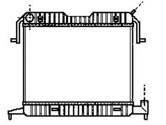 1300050 Opel radiador de esfriamento de motor