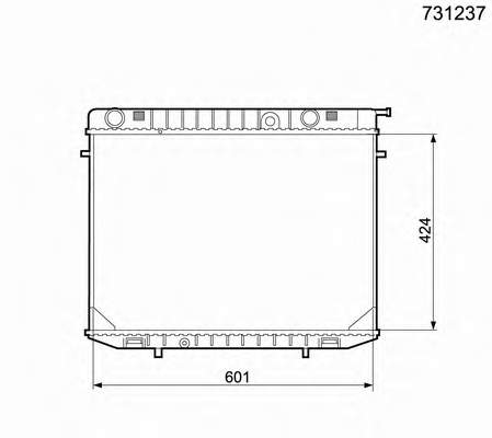 731237 VALEO radiador de esfriamento de motor