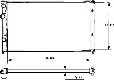 FP 74 A502-NF FPS radiador de esfriamento de motor