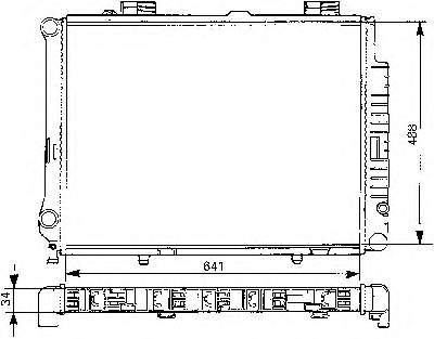 Radiador de esfriamento de motor FP46A231NF NRF