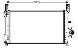 701233 Volvo radiador de esfriamento de motor