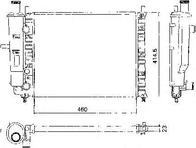 7776508 Fiat/Alfa/Lancia radiador de esfriamento de motor