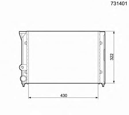 535121251B VAG radiador de esfriamento de motor