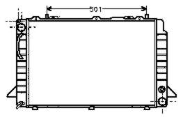 8A0121251D VAG radiador de esfriamento de motor