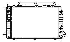 Radiador de esfriamento de motor 731430 VALEO