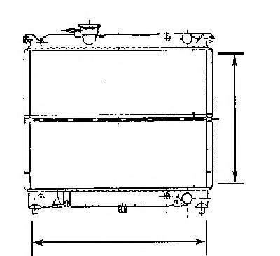 ADK89801 Blue Print radiador de esfriamento de motor