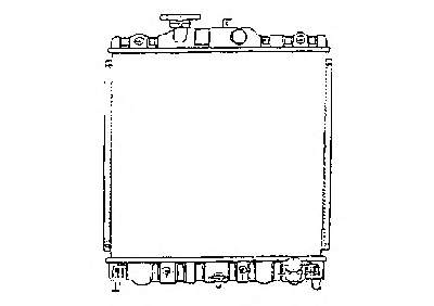 19010P30G01 Honda radiador de esfriamento de motor