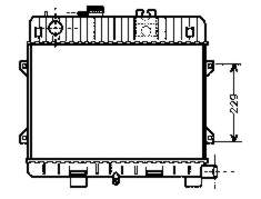 Radiador de esfriamento de motor 6002031 VAN Wezel