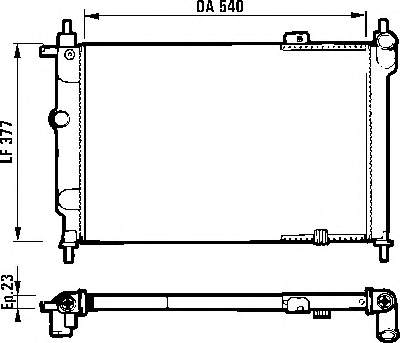 731551 VALEO radiador de esfriamento de motor