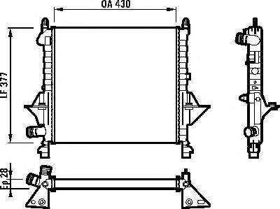 8660000476 Renault (RVI) radiador de esfriamento de motor