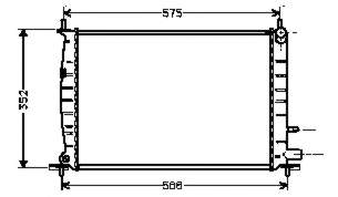 1E0315200A Mazda radiador de esfriamento de motor