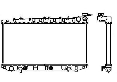 Радиатор охлаждения двигателя 2146060Y01 Nissan