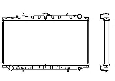 2141074N00 Nissan radiador de esfriamento de motor