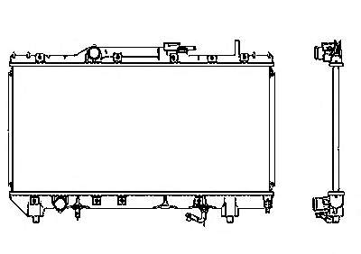 Radiador de esfriamento de motor 731685 VALEO