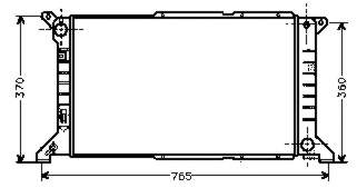 7242485 Ford radiador de esfriamento de motor