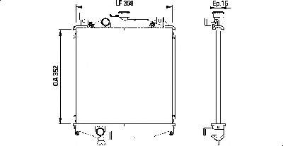 1770060821 Suzuki radiador de esfriamento de motor