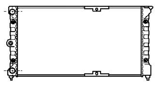 353121253R VAG radiador de esfriamento de motor