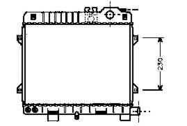 Radiador de esfriamento de motor 6002075 VAN Wezel