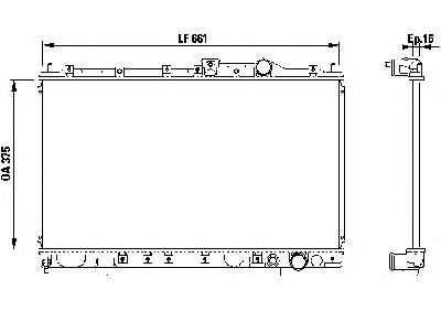 MB924972 Market (OEM) radiador de esfriamento de motor