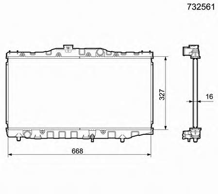 Difusor do radiador de aparelho de ar condicionado para Toyota Celica (T16)