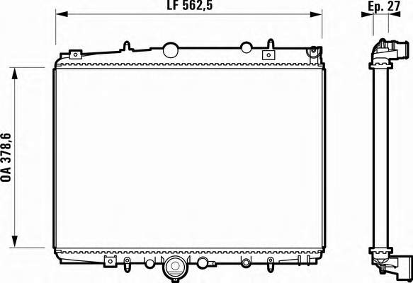 CR 1433 000S Mahle Original radiador de esfriamento de motor