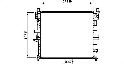 1635000103 Mercedes radiador de esfriamento de motor