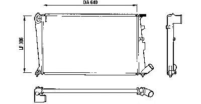 96086713 Peugeot/Citroen radiador de esfriamento de motor