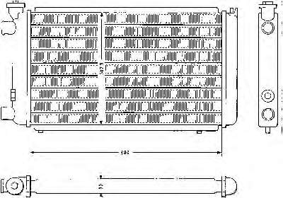 Radiador de esfriamento de motor para Renault 18 (134)