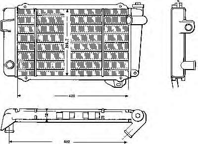 7700647972 Renault (RVI) radiador de esfriamento de motor