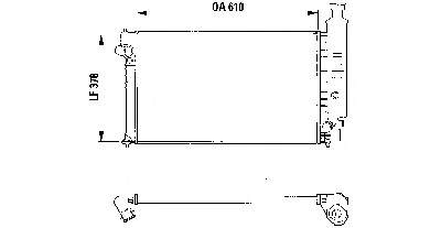 Radiador de esfriamento de motor 810919 VALEO