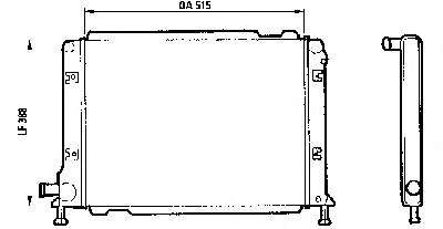 82443108 Fiat/Alfa/Lancia radiador de esfriamento de motor