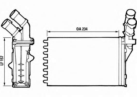 812006 VALEO radiador de forno (de aquecedor)