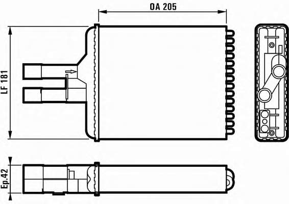 10-35076-SX Stellox radiador de forno (de aquecedor)