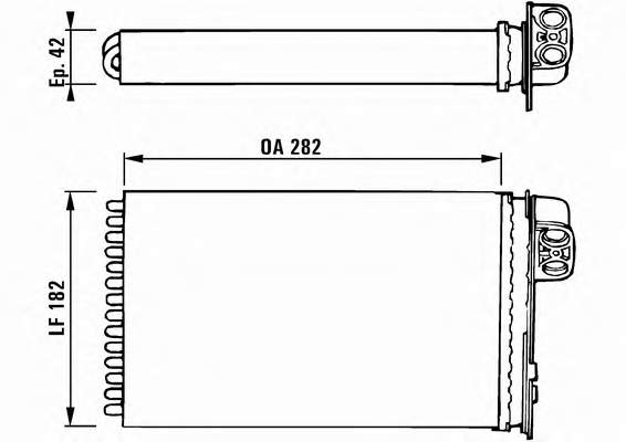 1760-0825 Profit radiador de forno (de aquecedor)