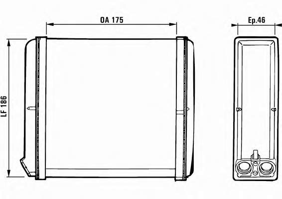 FP 52 N142-NF NRF radiador de forno (de aquecedor)