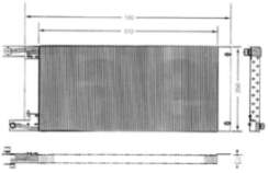 Radiador de aparelho de ar condicionado para Lancia Prisma (831AB0)