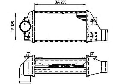 Radiador de intercooler 96822 Nissens