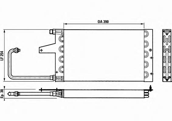 Radiador de aparelho de ar condicionado 300164 ACR