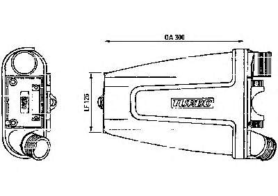 Радиатор интеркуллера 0384C9 Peugeot/Citroen