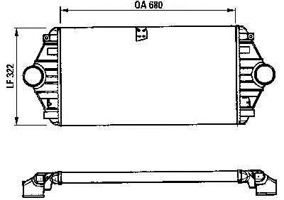 Radiador de intercooler para Citroen Evasion (22, U6)